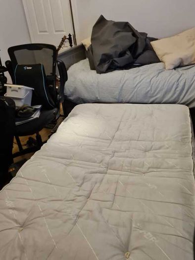 Foldable Double Bed with Mattress