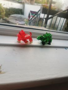 Stick-bot stegosaurus and dog bundle!