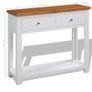 Console Table 83x30x73 cm Solid Oak Wood Image 6