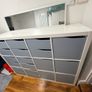 IKEA KALLAX Storage Unit with Grey Drawers & Doors + FREE EXTRAS Image 2