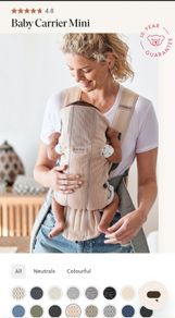 babybjorn mini carrier, pink mesh