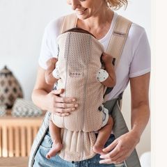 babybjorn mini carrier, pink mesh