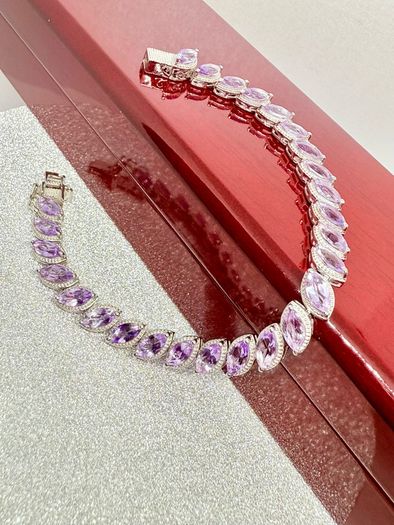 Moroccan Amethyst Cluster Bracelet
