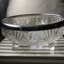 crystal bowl with chrome rim Image 5