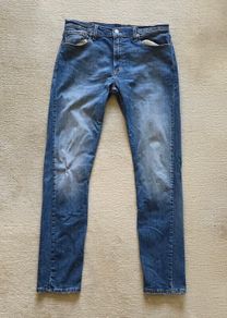 Levi's 512 Distressed Jeans Size 33 Leg 34