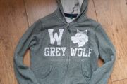 Boys Benetton hoodie Grey Wolf size 7-8 years