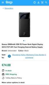Baseus 30000mah Power Bank