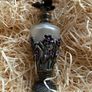 Vintage-style frosted glass perfume bottle. Image 4