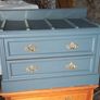 Chest drawers with brass strip suitcase set down Image 8