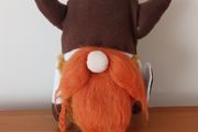 Soft toy Scandinavian-style Viking warrior gnome plush doll hand made   Height 24cm