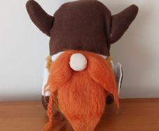 Soft toy Scandinavian-style Viking warrior gnome plush doll hand made   Height 24cm