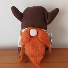 Soft toy Scandinavian-style Viking warrior gnome plush doll hand made   Height 24cm