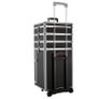 Cosmetics and make up beauty case trolley vanity box -different colours- (Black) Image 4