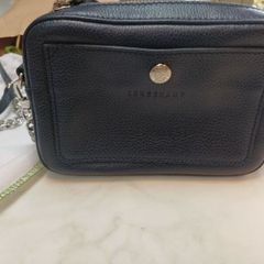 longchamp brand new leather bag in navy