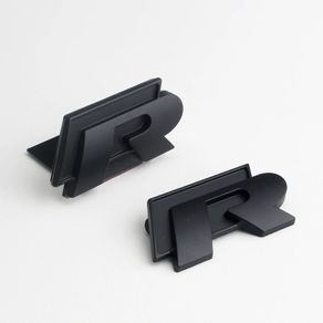 For Rline R Line Logo Polo Passat B5 B7 Golf 3 4 5 Jetta Touareg Bora Beetle 3D Car Front Grille Emblem Side Rear Trunk Badge Sticker