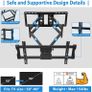 TV Wall Mount Bracket Full Motion for 50-90 Inch OLED QLED Flat Curved TV Image 3