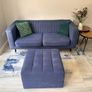 Couch with matching footrest Image 3