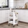 BRAND NEW 3 tier kitchen storage rack cart bathroom shelves, movable toilet storage rack Image 5
