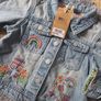 Brand New Next Girls Embroidered Denim Jacket 18-24 months Image 4