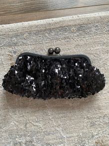 Black Sequin clutch