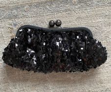 Black Sequin clutch