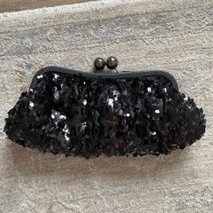 Black Sequin clutch
