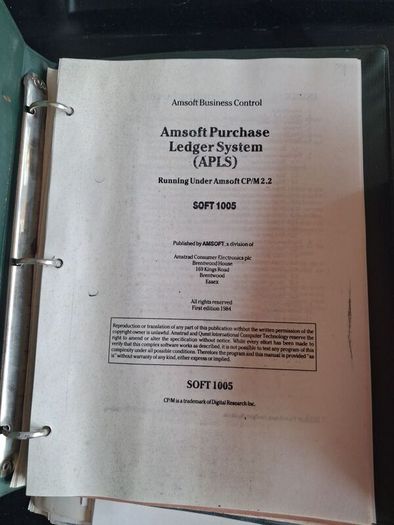 vintage Amstrad cpc programming manuals 1980s