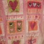 pink love heart curtains Image 2
