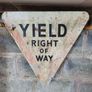 Graves old enamel sign and yield sign Image 2