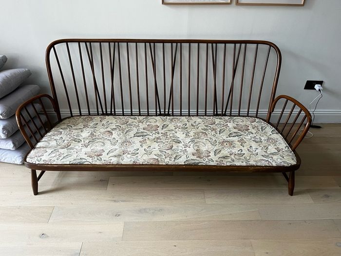 Ercol 766 Jubilee bentwood Three Seater Sofa and two armchairs