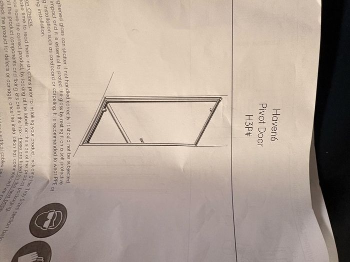 shower pivot door