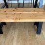 Handmade Rustic Wooden Dining Table & Bench Image 4