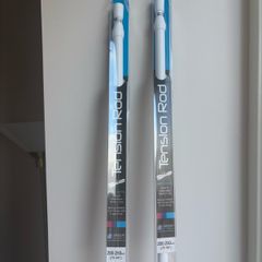 Tension Rod / curtain pole - for curtains - Brand New - X2 200-250cm