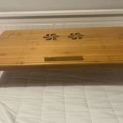 Tilting Top Laptop Desk | Natural Bamboo