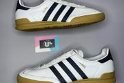 Premium White Leather Adidas Jeans