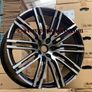 21" Inch Porsche Macan Turbo Style Alloy Wheels Gloss black polished 5x112 66.6 Image 10