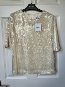 Festive Christmas sequin Top new with tags by Next
