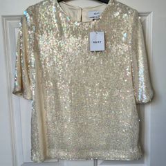 Festive Christmas sequin Top new with tags by Next