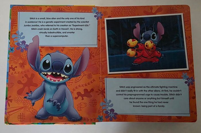 Stitch book with 10 figurines