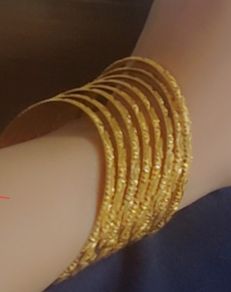 gold filled bangles