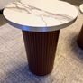 Round Coffee Table Set - walnut Image 2