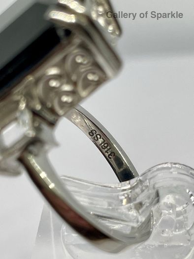 Black Spinel and White Topaz.