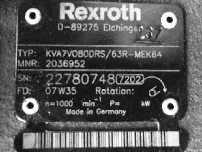 Rexroth  KVA7VO80DRS/63R-mek64 Hydraulic pump for Sprinter