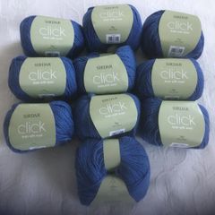 Sirdar Click Aran with wool blue