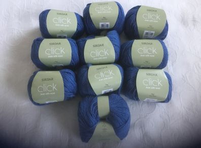 Sirdar Click Aran with wool blue