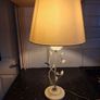 Lovely cream metal table lamp Image 2