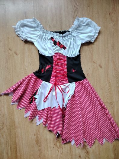 Red Riding Hood Dress + Cape Size 8-10
