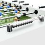 Football Table Steel 60 kg 140x74.5x87.5 cm White Image 4