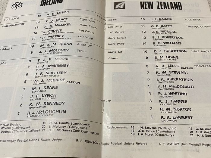 rugby Programmes
