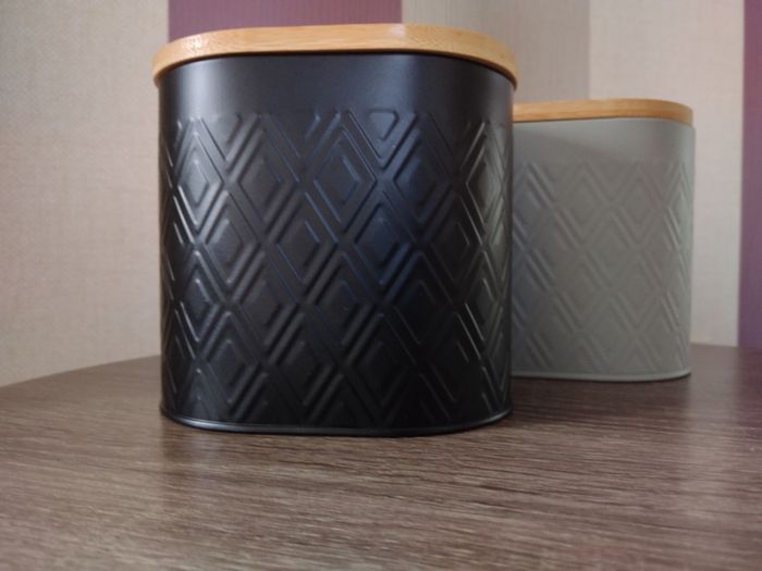 Set of x2 Kitchen Storage Tins